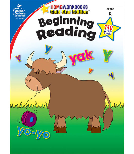 Beginning Reading Workbook Grade K