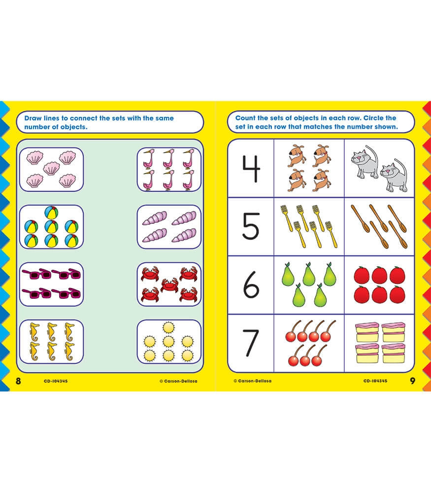 Beginning Math Workbook Grade K