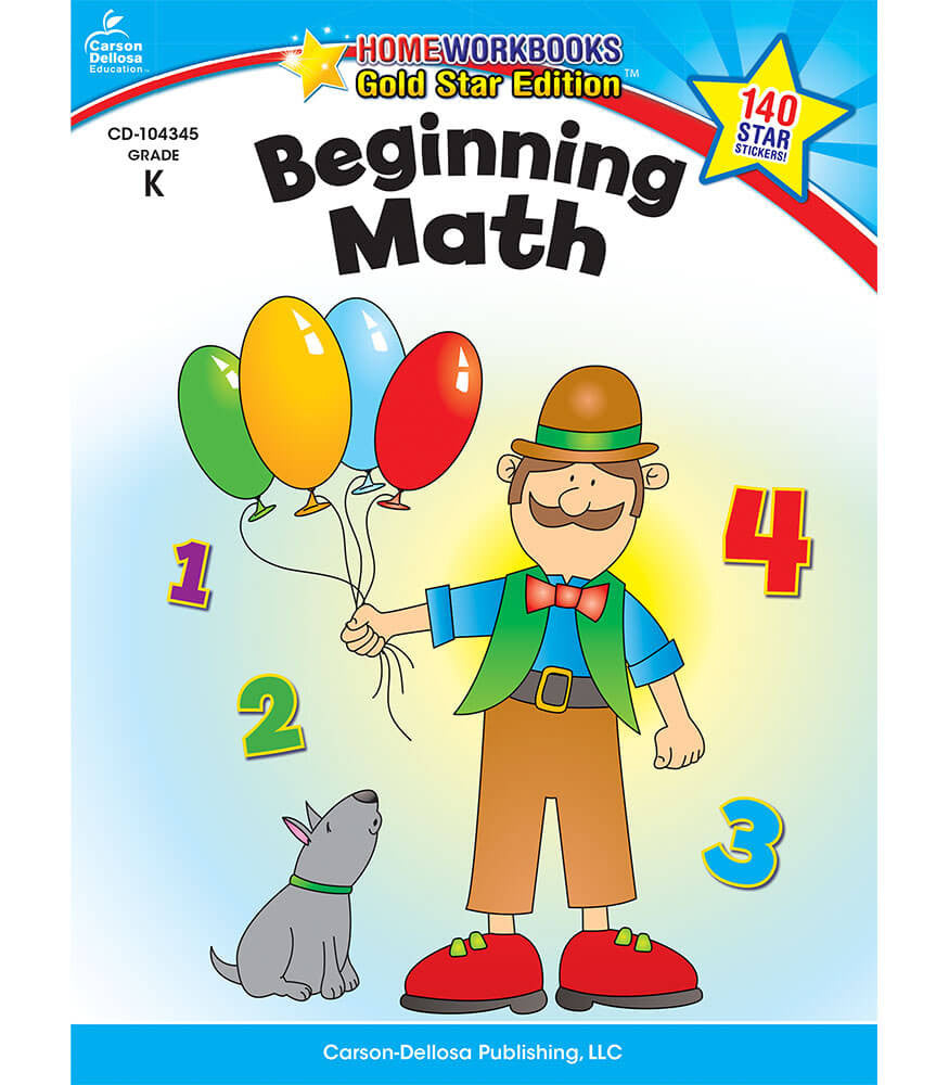 Beginning Math Workbook Grade K