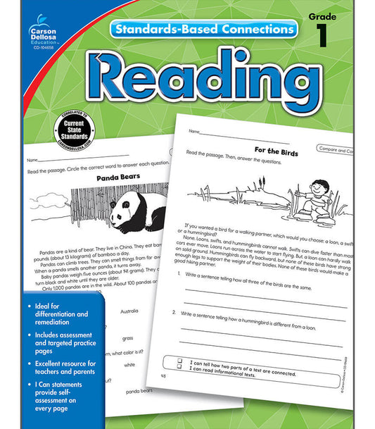 Standards-Based Connections: Reading Workbook Grade 1