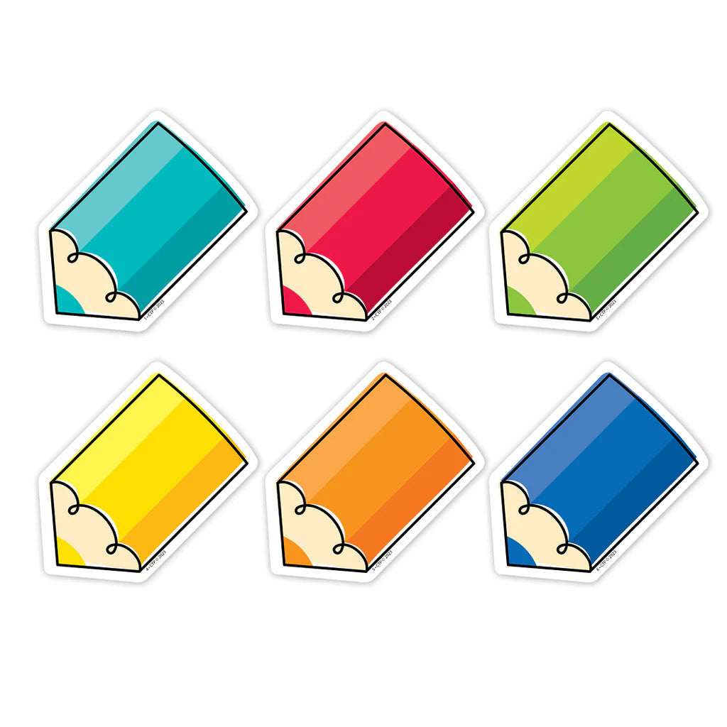 Colorful Doodle Pencils 3" Designer Cut-Outs