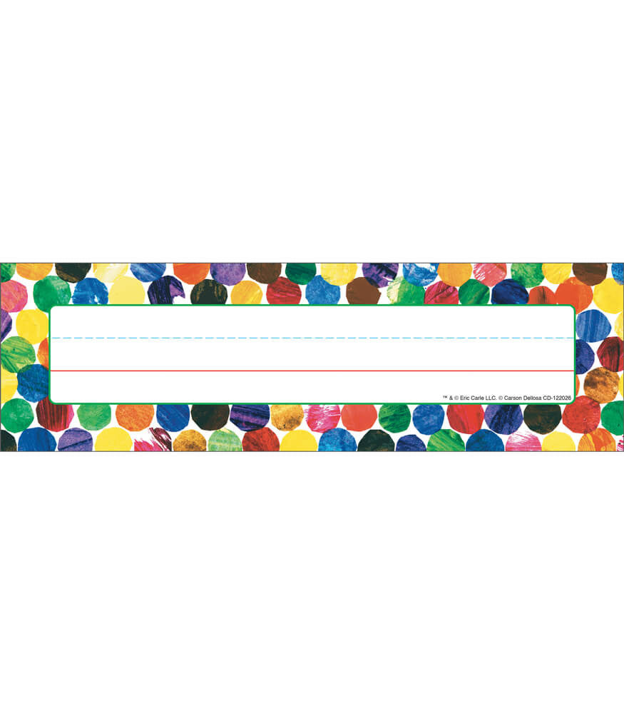 Eric Carle Dots Name Plates