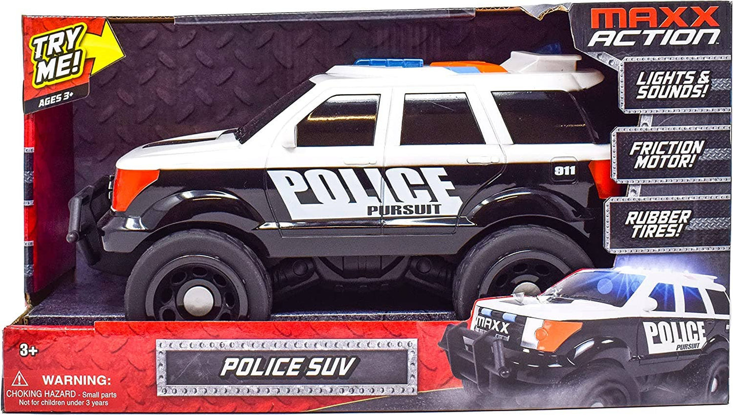 Maxx Action 12" Police SUV 'Lights & Sounds Toy Vehicle