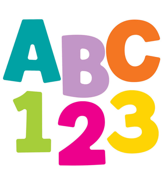 3in Color Splash Bulletin Board Letters
