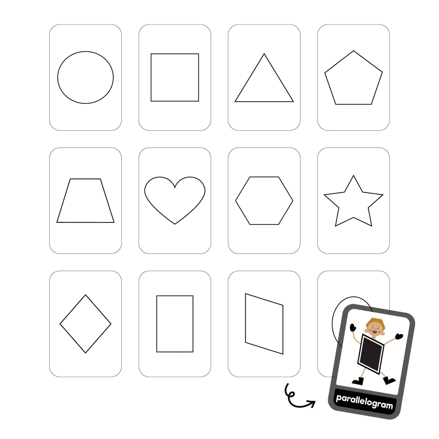 2D Shapes Bulletin Board Set