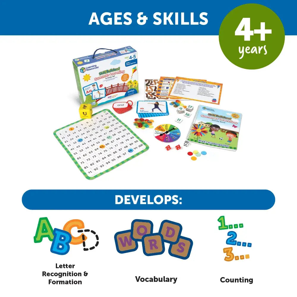 Skill Builders Summer Learning Activity Set (PreK to K)