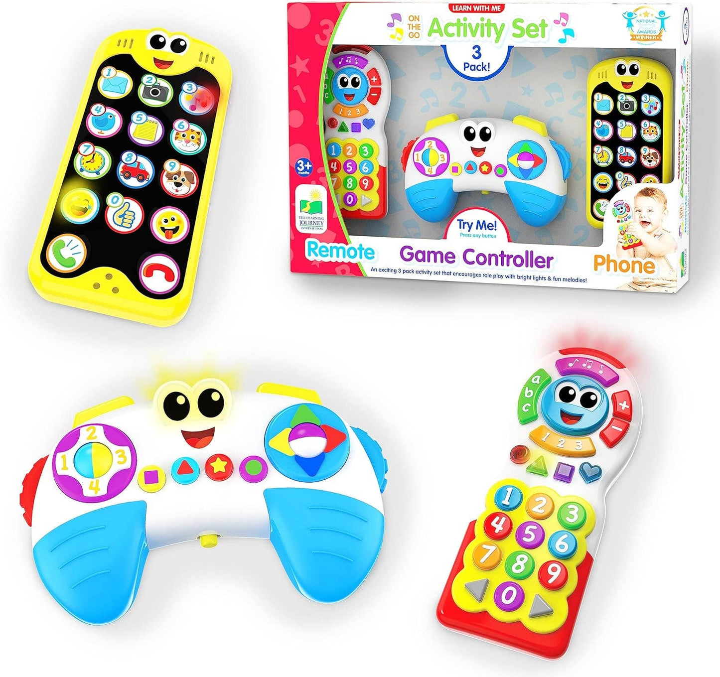 On The Go 3pk Activity Set: Plastic