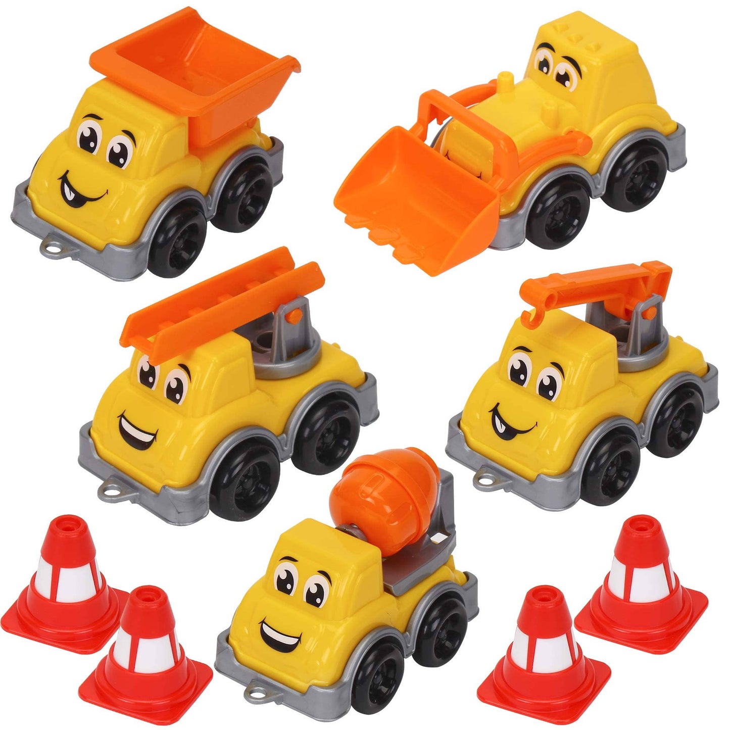 TECHNOK Assorted Construction Truck Toys - Kids Construction