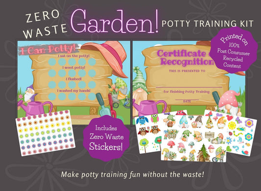 Garden Potty Training Kit with Zero Waste Stickers