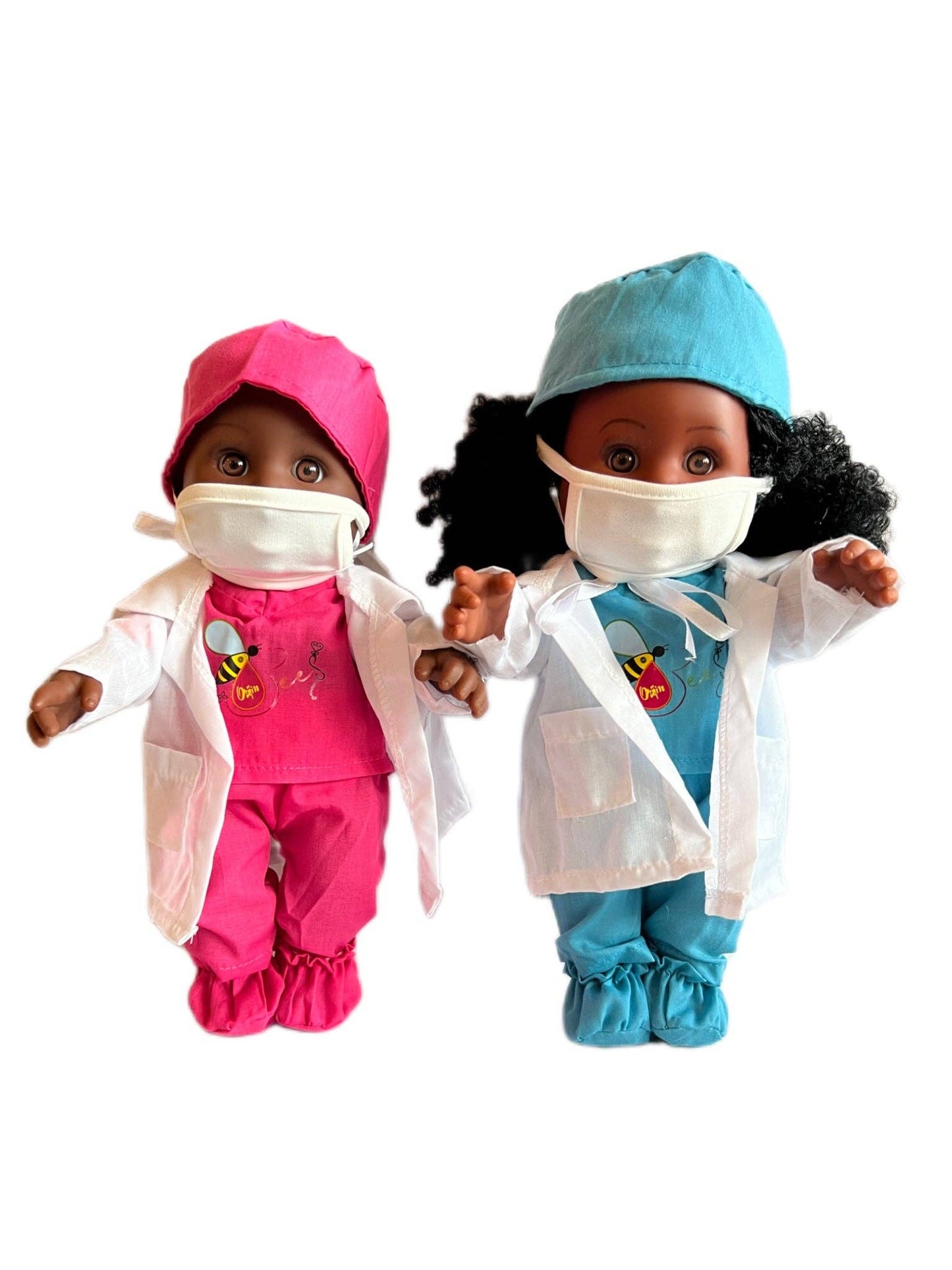 8 Piece Healthcare Hero Outfit (doll sold separately): Teal