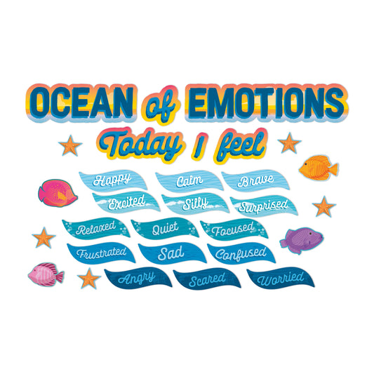 Seas the Day Ocean of Emotions Mini Bulletin Board Set