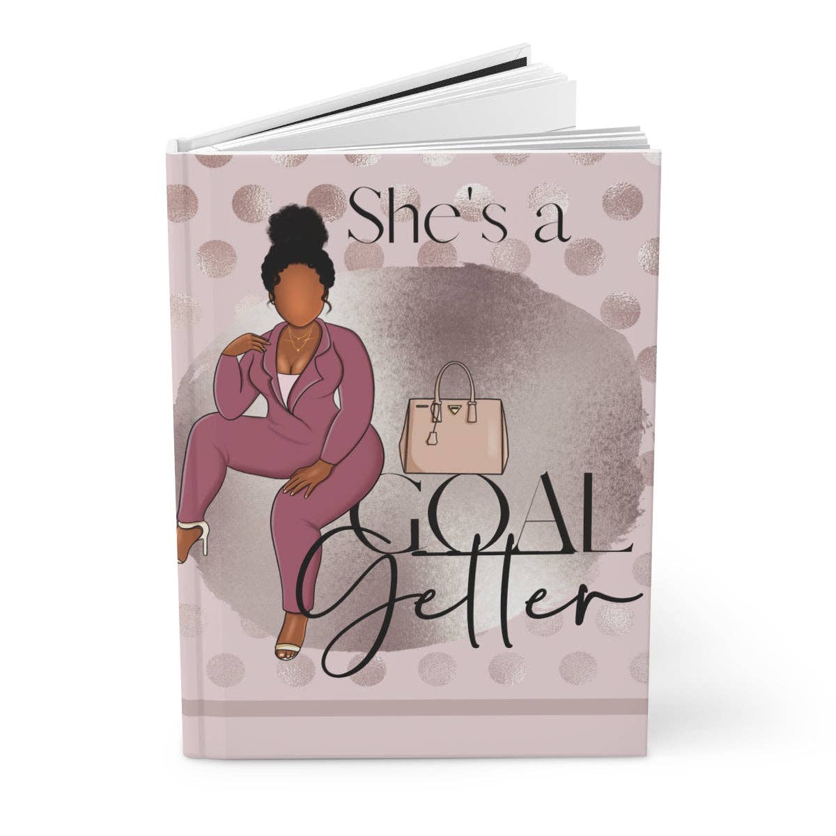 Goal Getter Pink Blush Hardcover Journal: Journal