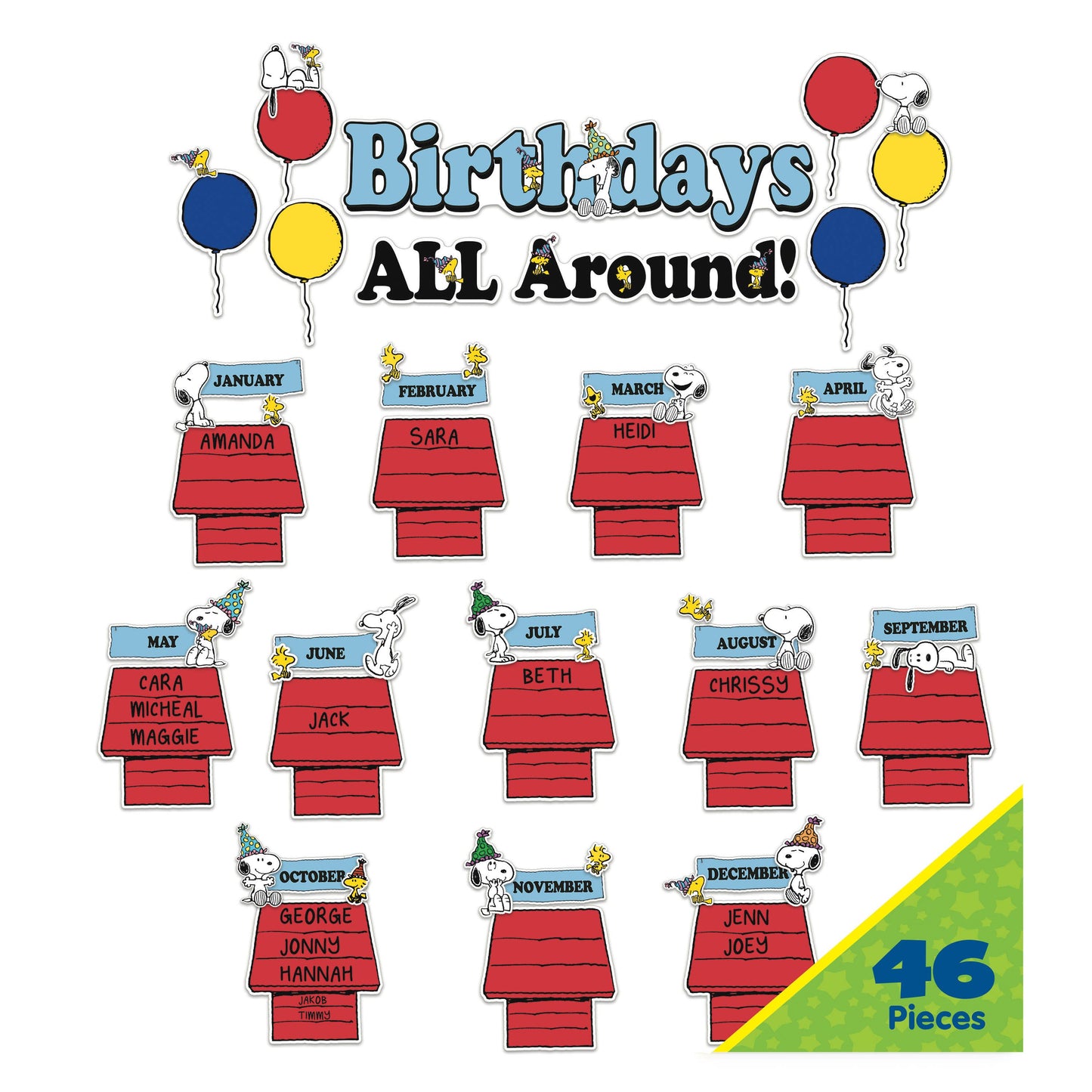 Peanuts® Birthday Mini Bulletin Board Set