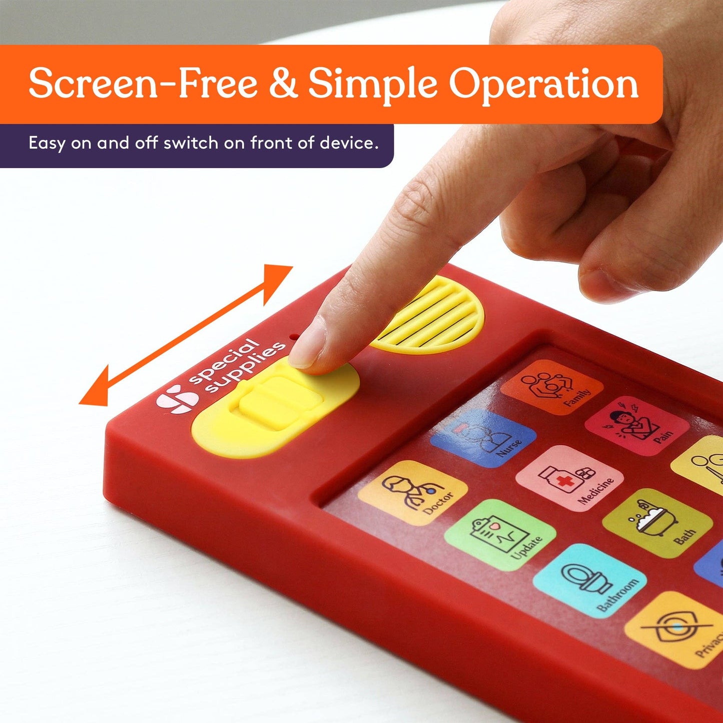 Medical Talker Buddy AAC Communication Device for Non-Verbal Patients, Kids & Adults – Hospital Bedside Speech Therapy Aid, Recordable Talking Device, Portable AAC for Medical, Clinical, Home & School Use