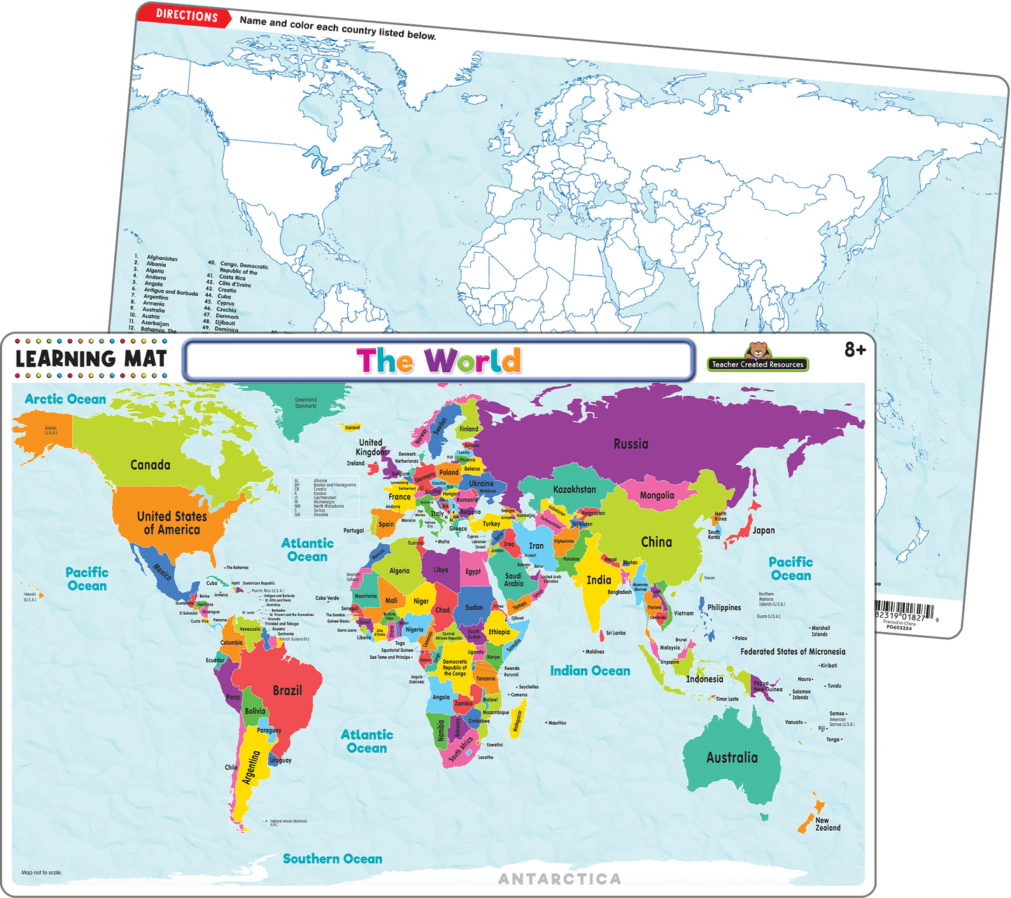 The World Map Learning Mat