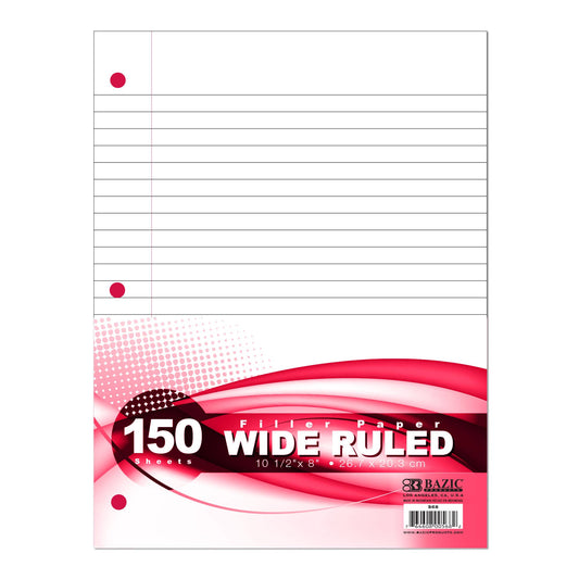 Filler Paper W/R 150 Ct.: 24