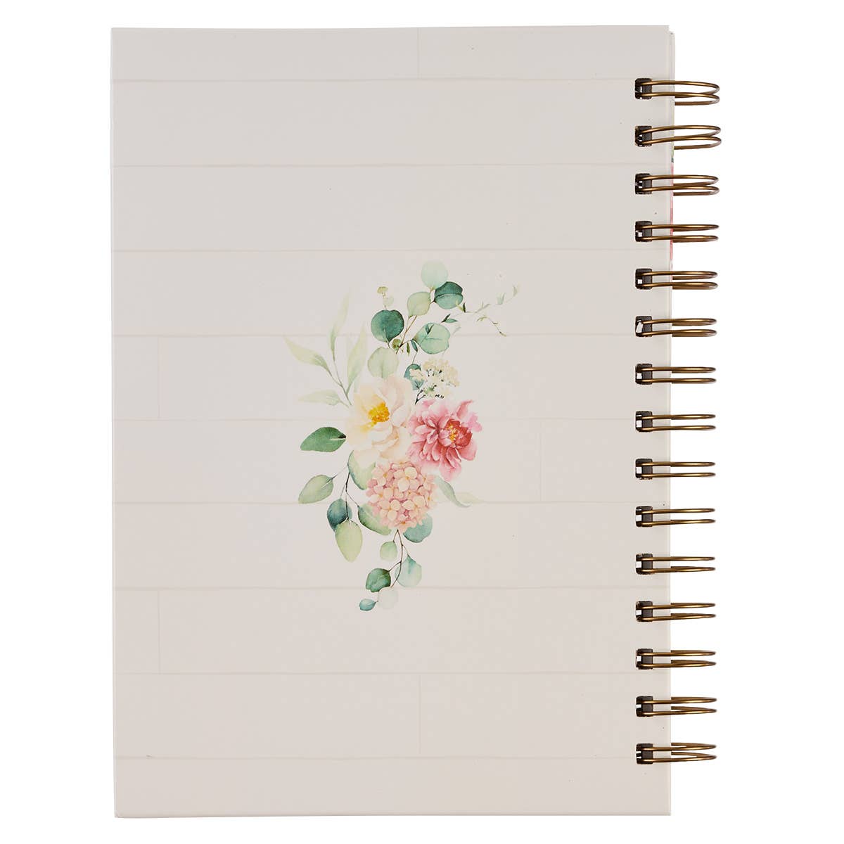 Walk By Faith White Floral Wirebound Journal - 2 Corinthians