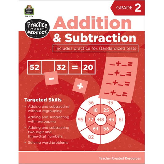 Practice Makes Perfect: Addition & Subtraction Grade 2