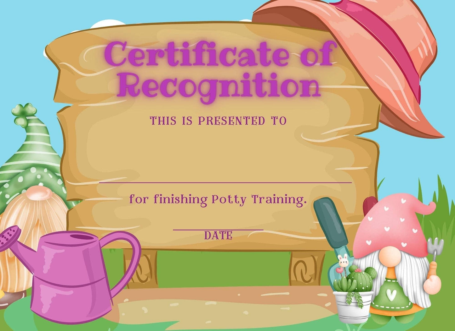 Garden Potty Training Kit with Zero Waste Stickers