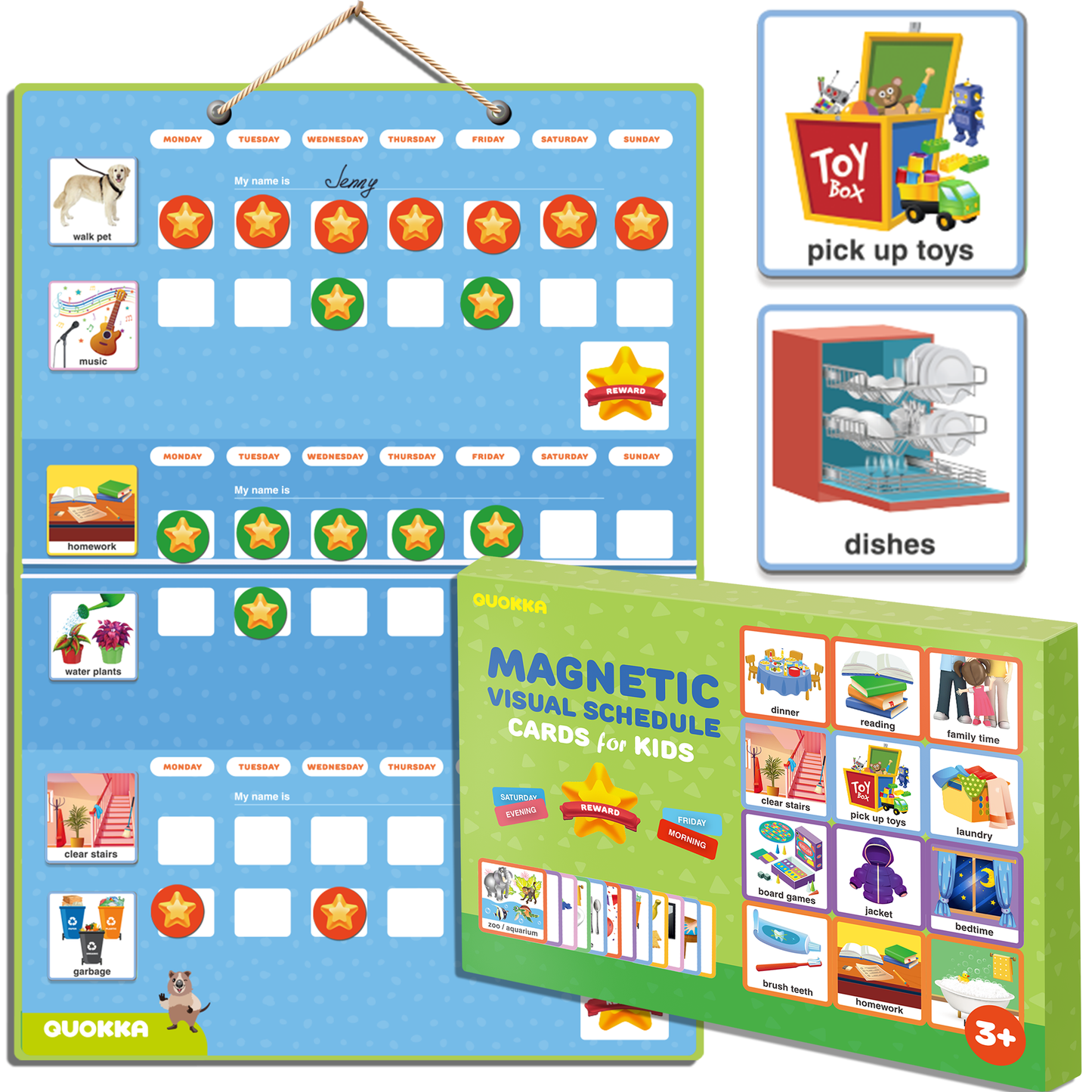 Reward Chore Chart for Kids | 145 cards