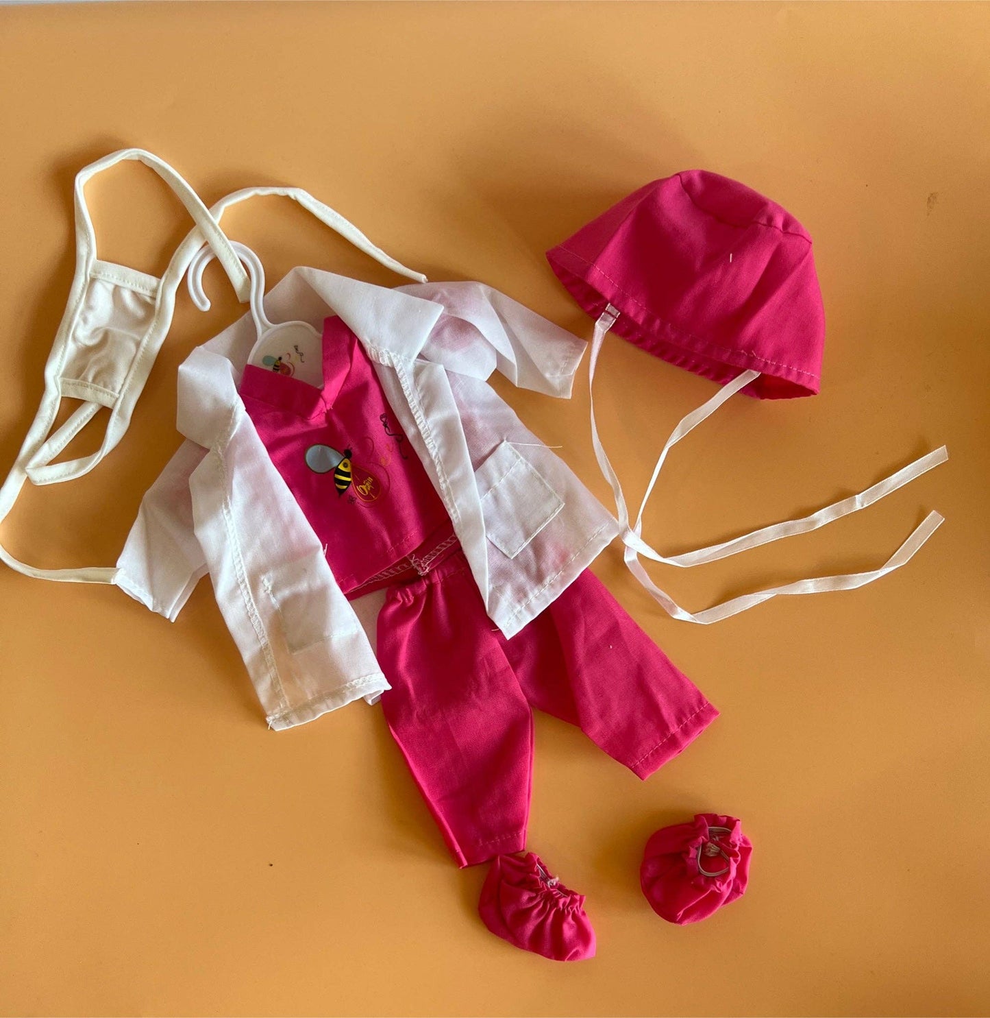 8 Piece Healthcare Hero Outfit (doll sold separately): Teal
