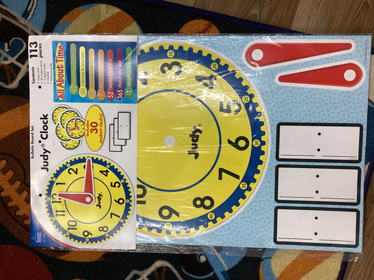 Judy Clock bulletin Board set