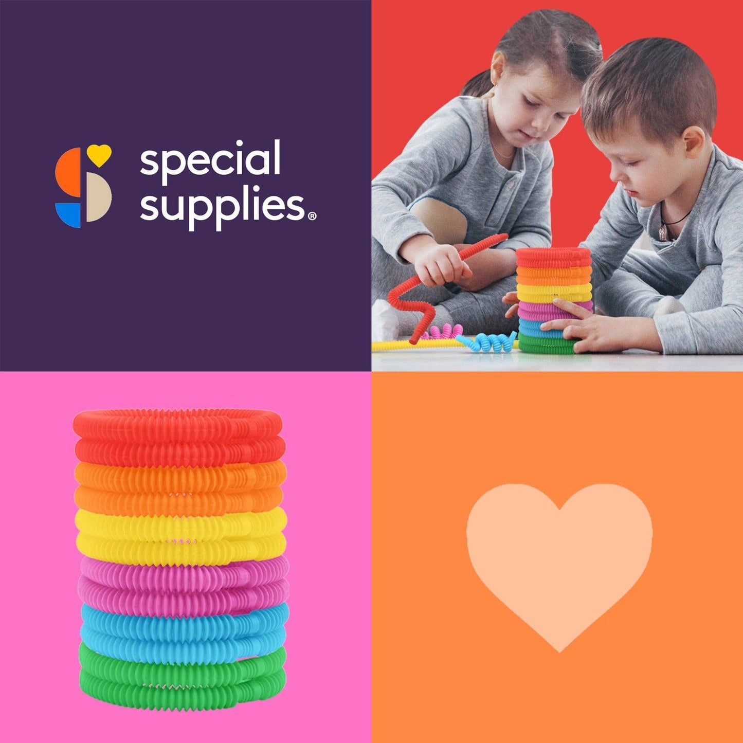 Mini Pop Tubes (Multi-Color): 30 Pack