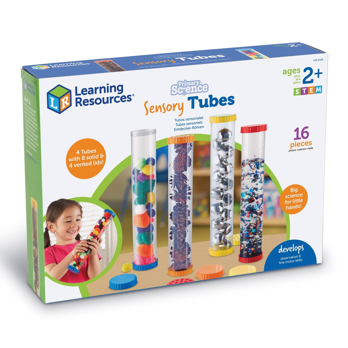 Primary Science Sensory Tubes, Set of 4