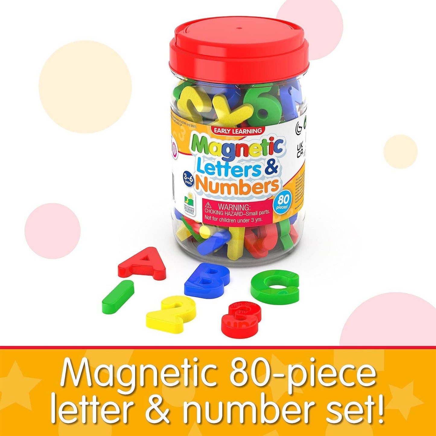 Early Learning – Magnetic Letters & Numbers: Plastic