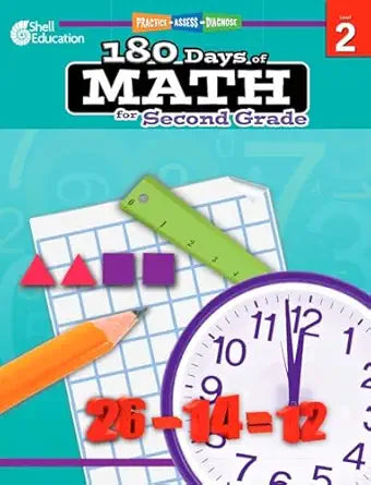 Shell Education 180 Days of Math for Second Grade