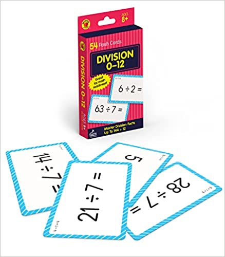 Division Flash Cards for Kids Ages 8+, Division Flash Cards