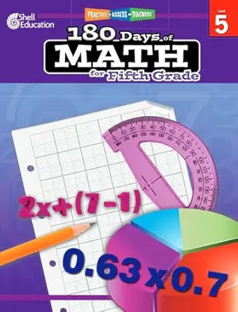 Shell Education 180 Days of Math for Fifth Grade
