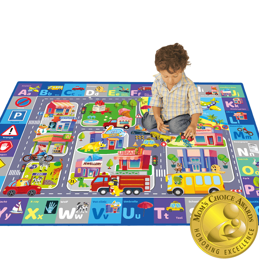 Floor Playmat | Super Soft Plush ABC Play Mat for Kids
