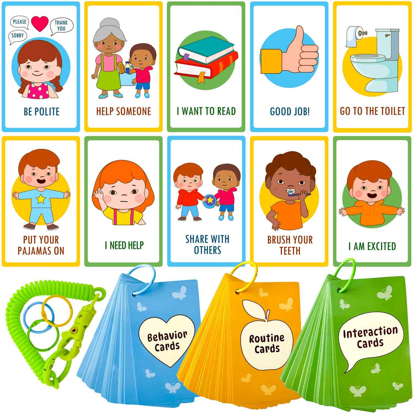 Communication Cards for Kids - Autism Learning Materials