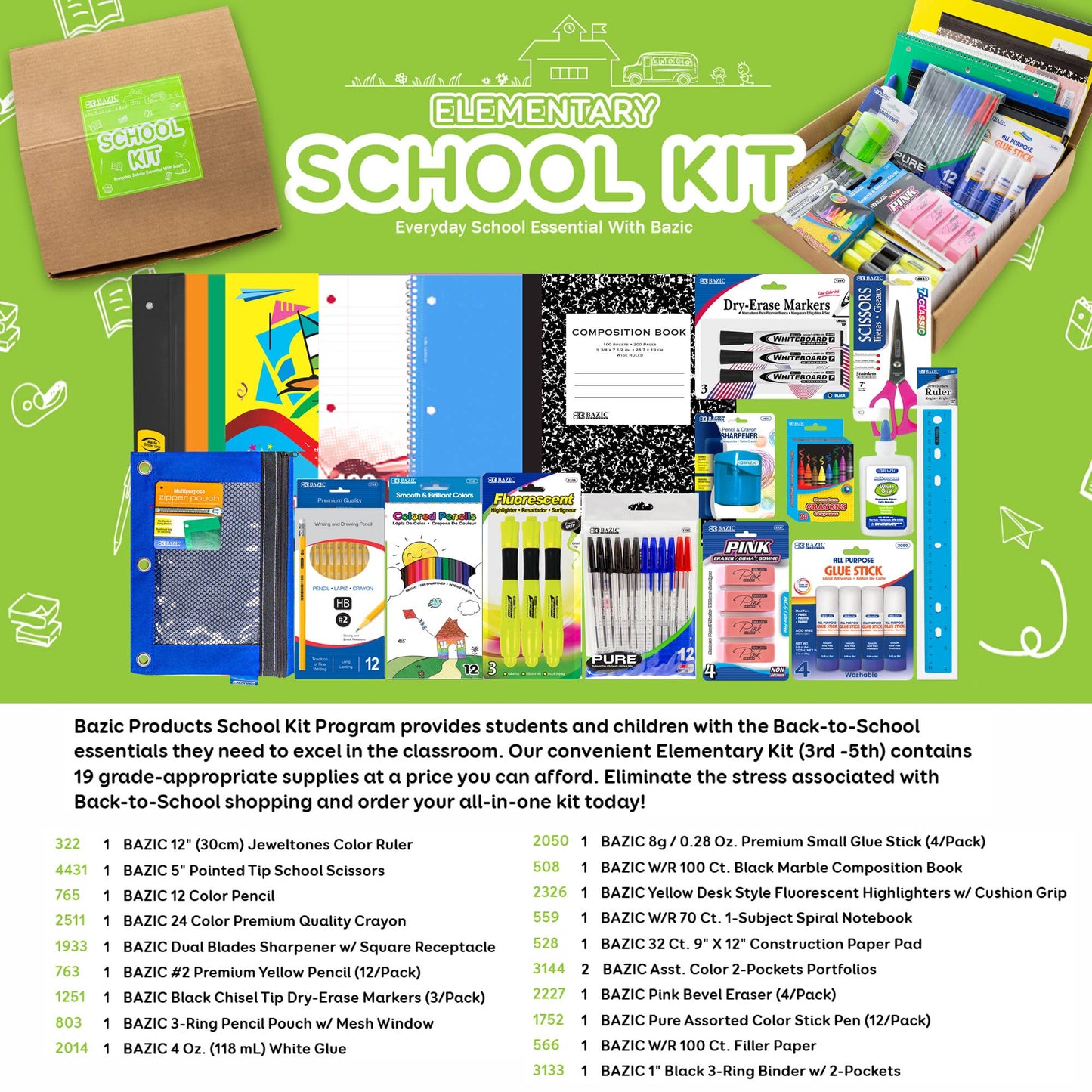 Elementary School Kit (86 Pieces): 6