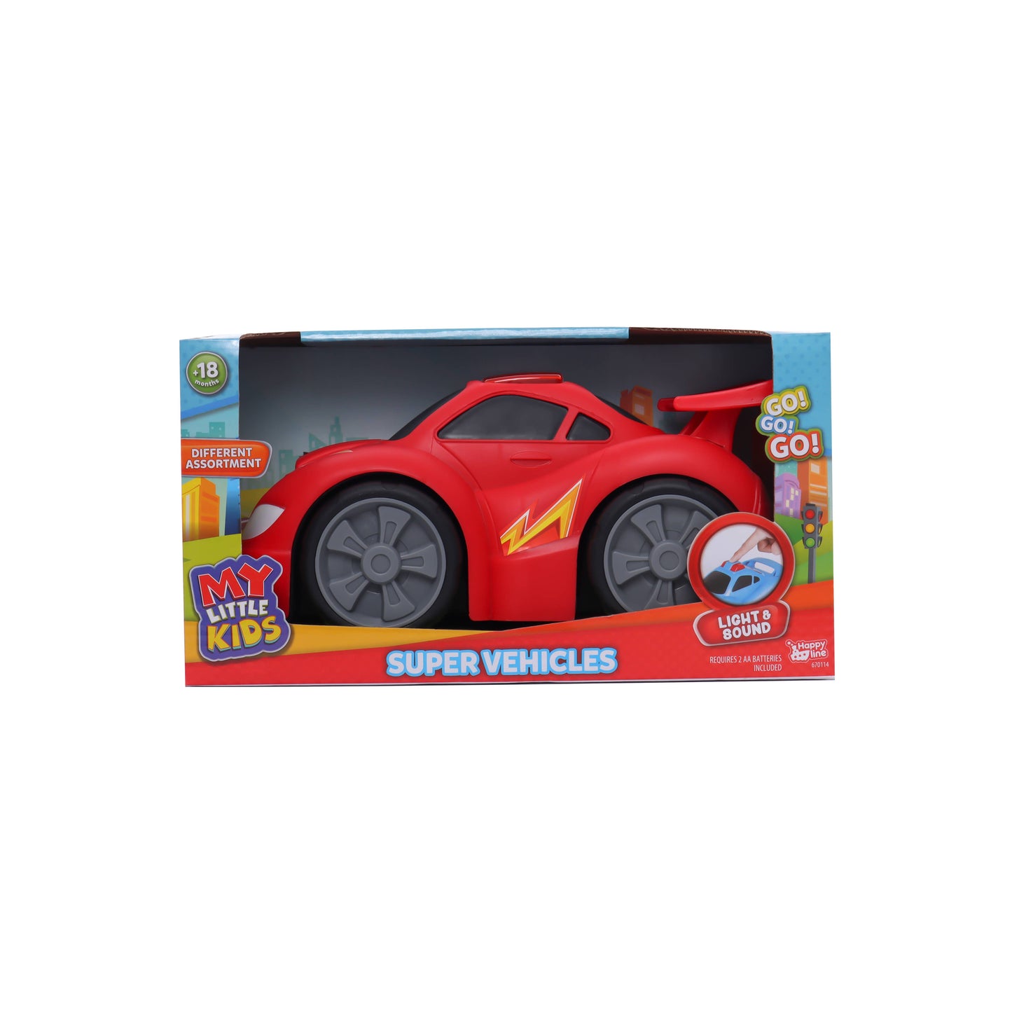 My Little Kids |City Vehicle|Police Car |Med Size Assorted