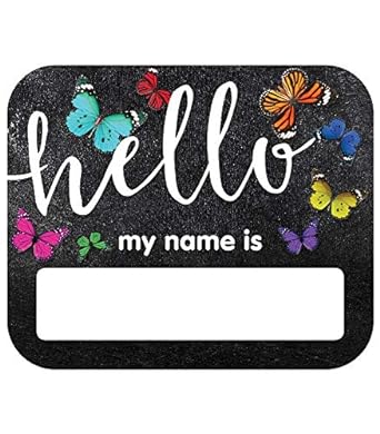 Schoolgirl Style Decorative Name Tags