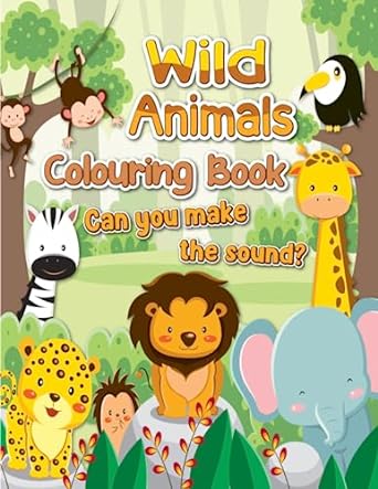 Wild Animals Colouring Book