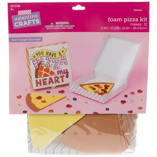 Valentine's Day Pizza Box Craft Kit