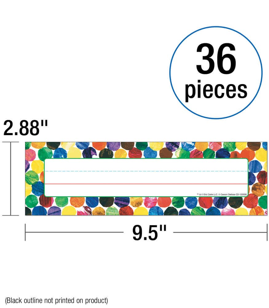 Eric Carle Dots Name Plates