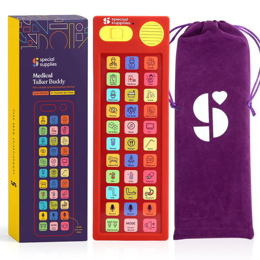 Medical Talker Buddy AAC Communication Device for Non-Verbal Patients, Kids & Adults – Hospital Bedside Speech Therapy Aid, Recordable Talking Device, Portable AAC for Medical, Clinical, Home & School Use