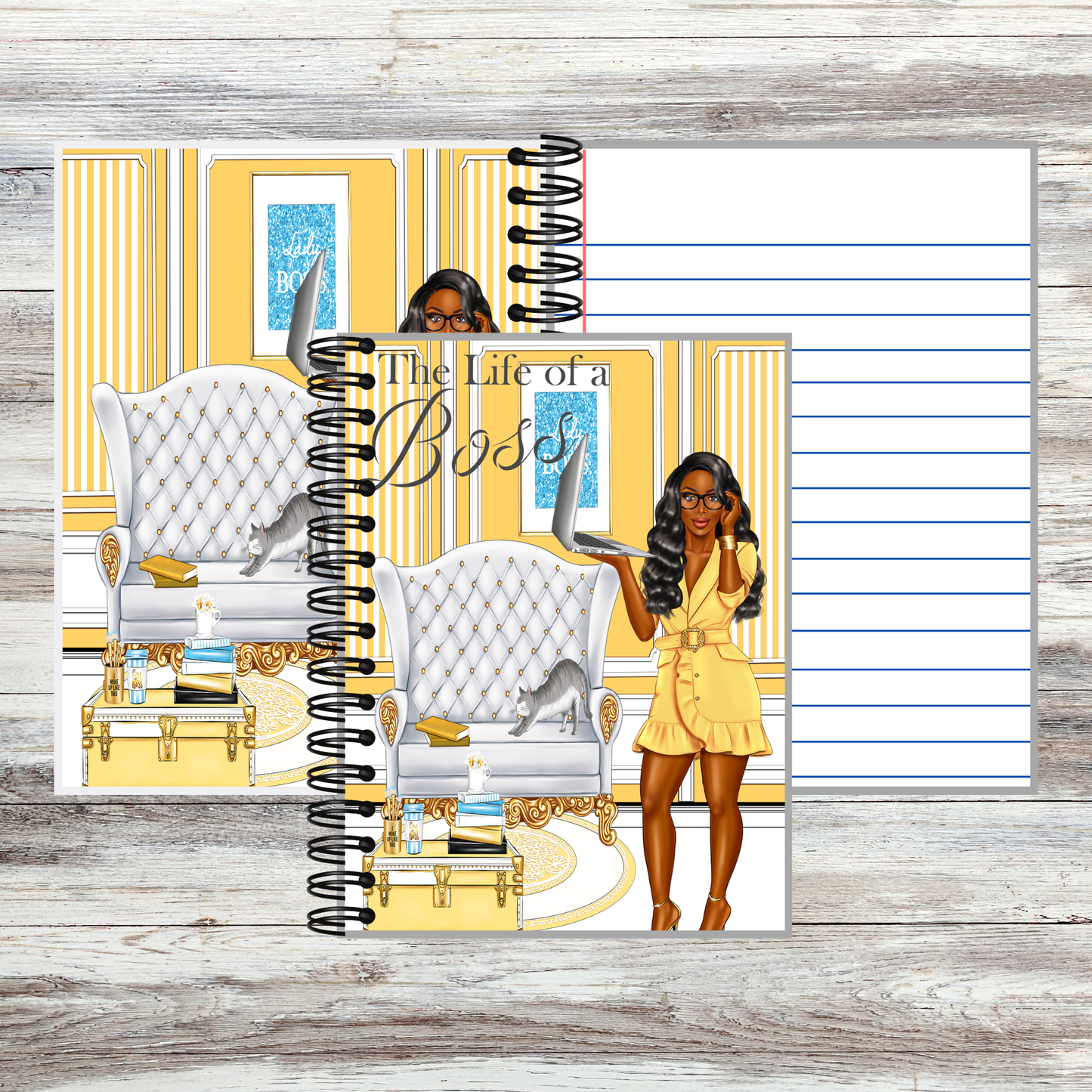 Boss Lady Moves Notebook: Spiral Notebook