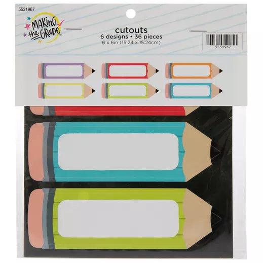 Blank Pencil Cutouts