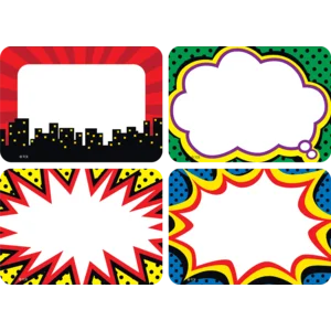 Superhero Name Tags/Labels - Multi-Pack