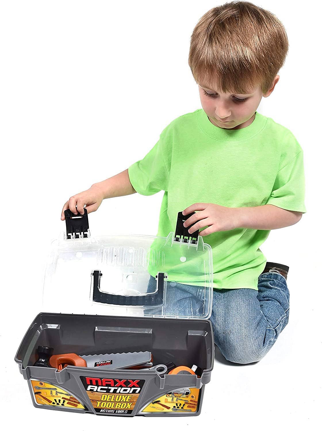 Maxx Action Tool Box 18 Piece Toy Playset