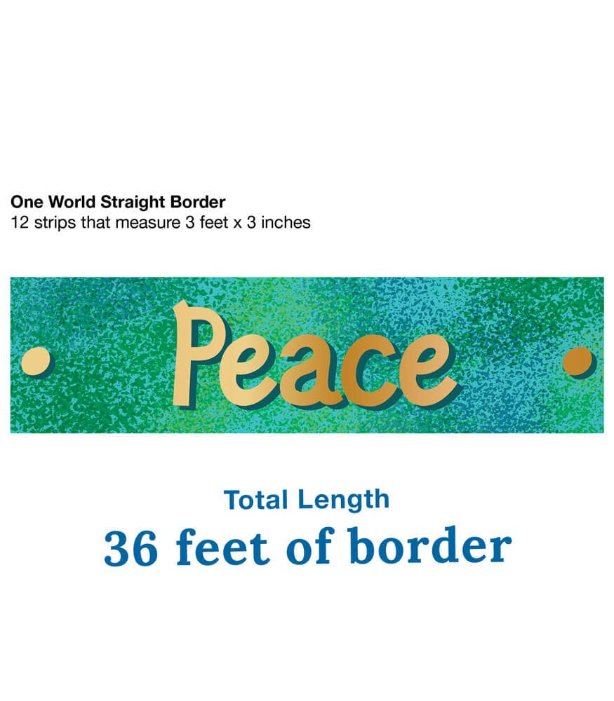 One World Straight Bulletin Board Borders