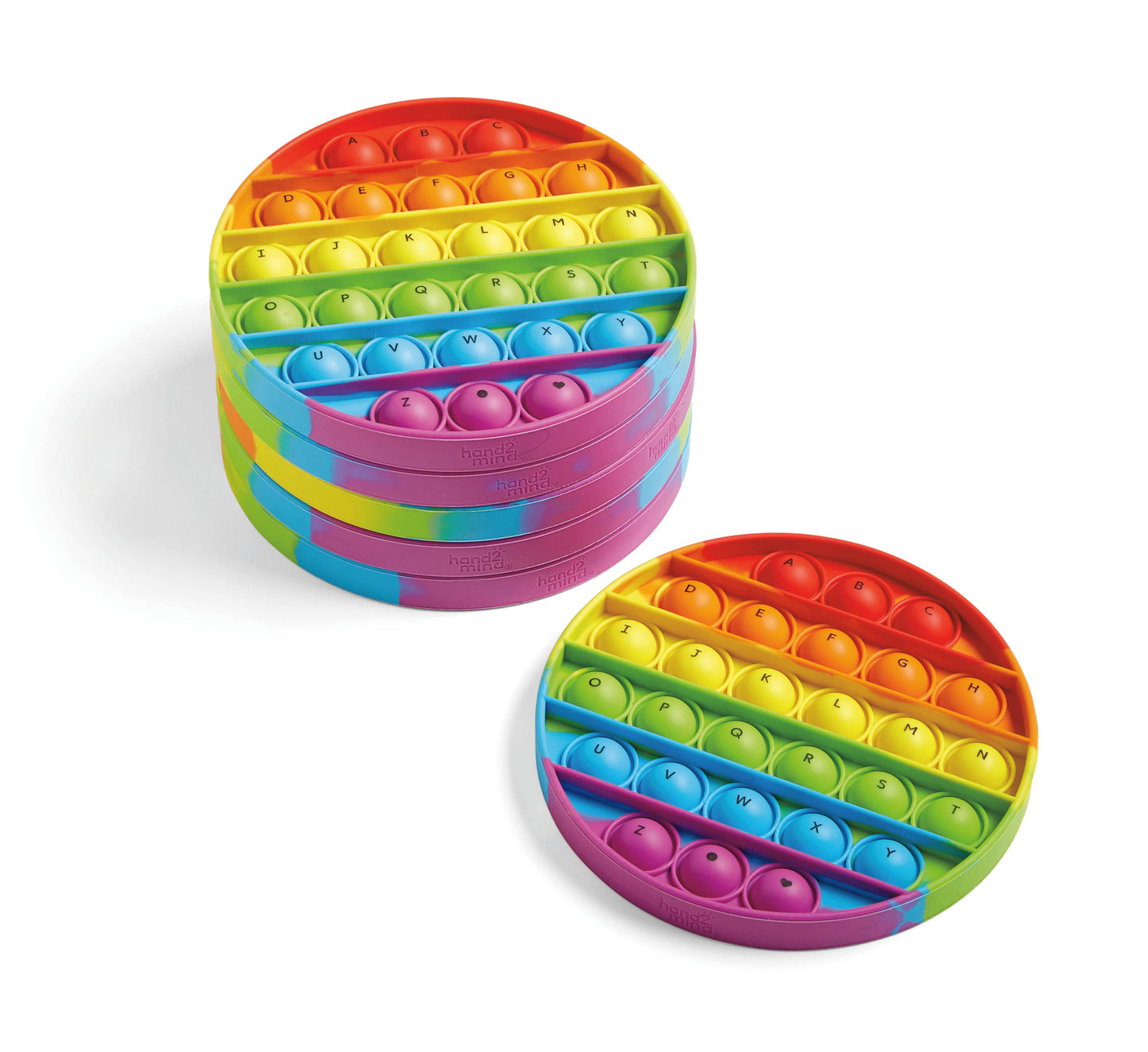Alphabet Sensory Bubble Poppers, Set of 6