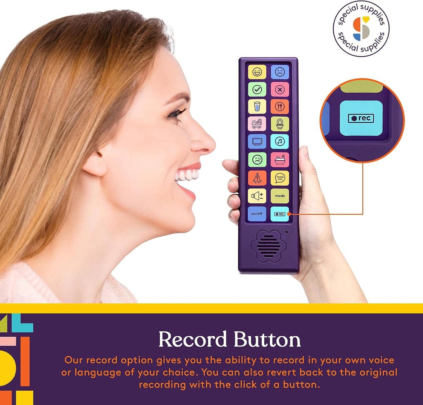 Special Supplies AAC Communication Device w/Recording Option