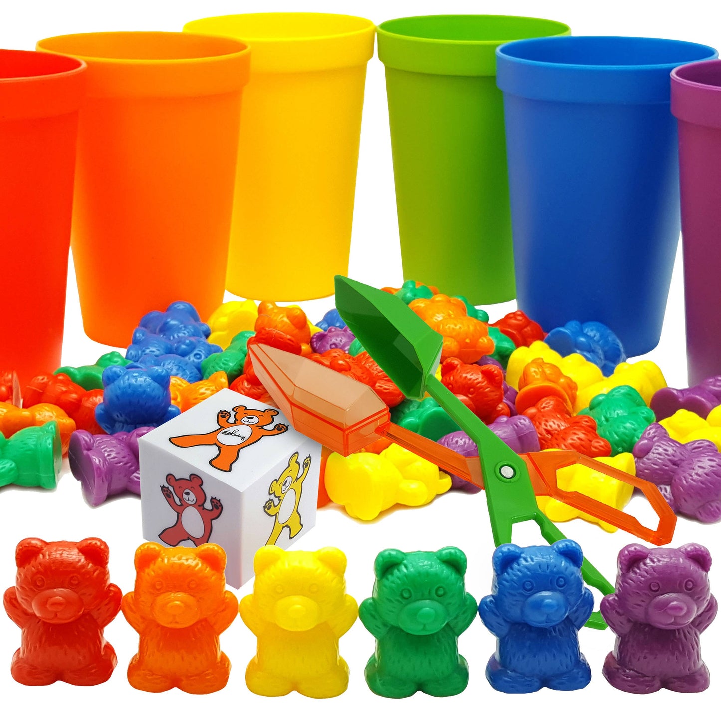 Skoolzy Rainbow Counting Bears Toddler Toys For 3 Year Old G