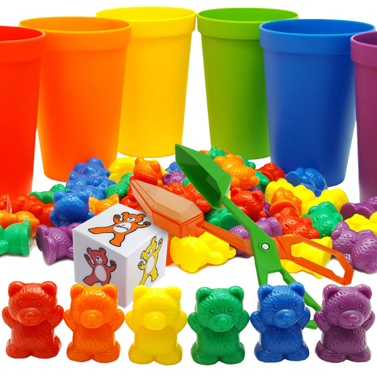 Skoolzy Rainbow Counting Bears Toddler Toys For 3 Year Old G